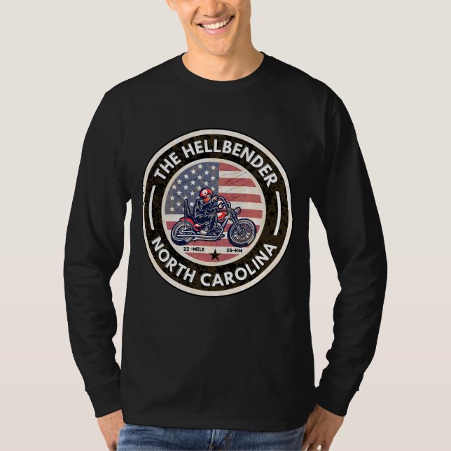 Camiseta Ruta Hellbender 28 Carolina del Norte (Anverso)