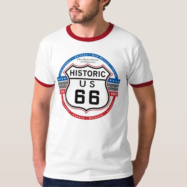 Camiseta Ruta histórica 66 (Anverso)