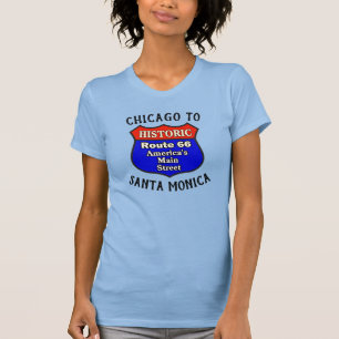 Camiseta Ruta Histórica 66 de Chicago a Santa Mónica