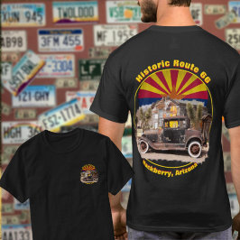 Camiseta Ruta Histórica 66 Hackberry, Arizona al revés