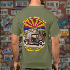 Camiseta Ruta Histórica 66 Hackberry, Arizona Back Design