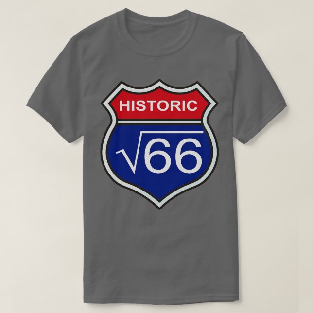 Camiseta Ruta histórica 66 TShirt (Diseño del anverso)