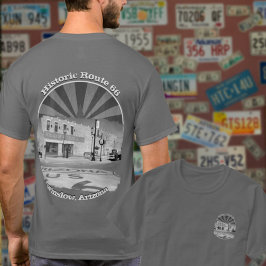 Camiseta Ruta Histórica 66 Winslow Arizona hacia atrás