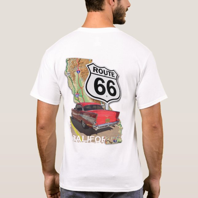Camiseta Ruta histórica de California 66 (Reverso)