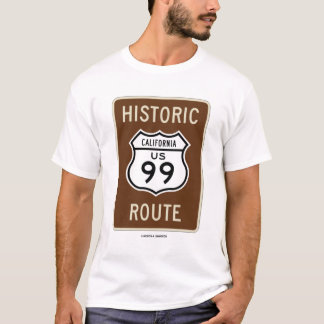 Camiseta Ruta histórica de California los E.E.U.U. 99