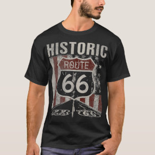 Camiseta Ruta Histórica de los Estados Unidos 66 Carretera 