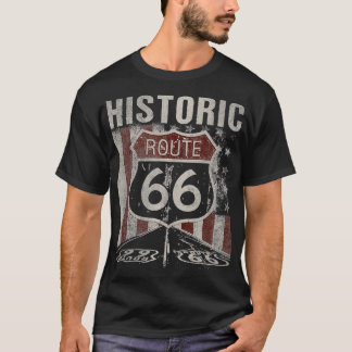 Camiseta Ruta Histórica de los Estados Unidos 66 Carretera 