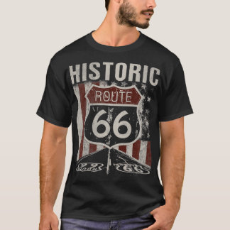 Camiseta Ruta Histórica de los Estados Unidos 66 Carretera 