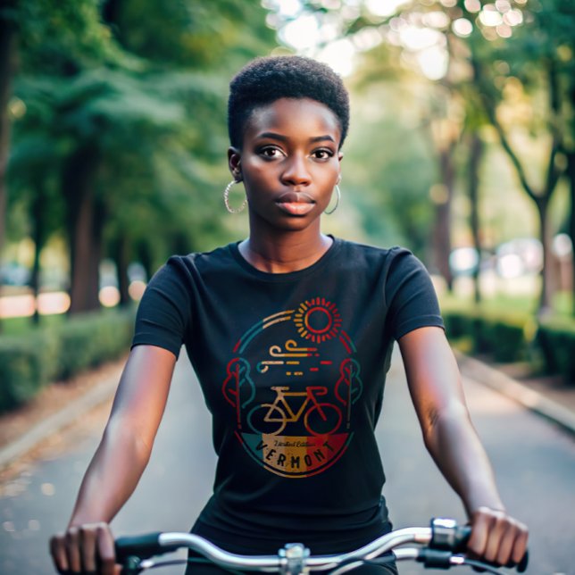 Camiseta Ruta Retro Vermont para bicicletas (Subido por el creador)