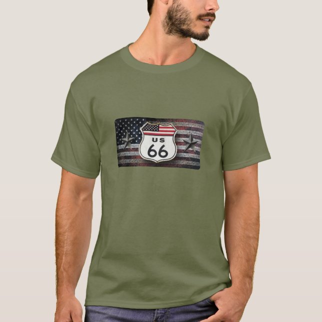 Camiseta Ruta rústica 66 (Anverso)