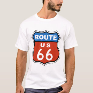 Camiseta Ruta US 66 Rótulo