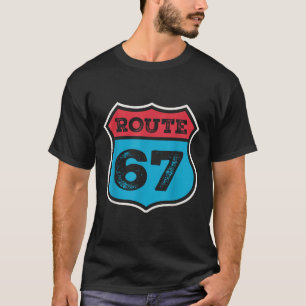 Camiseta Ruta Vintage 67 Seis Siete Meme Cumpleaños 67 80s