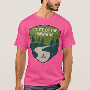 Camiseta Ruta Vintage De Hiawatha Trail Mountain Hikin