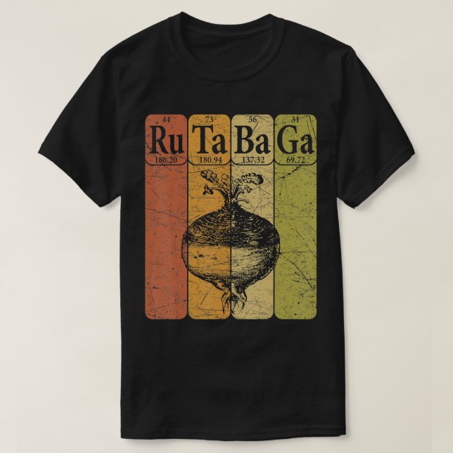 Camiseta Rutabaga Material De Mesa Periódico Sweet Rutabaga (Diseño del anverso)