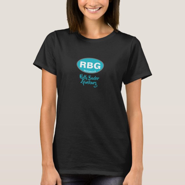 Camiseta Ruth Bader Ginsburg Blue Notorious RBG (Anverso)