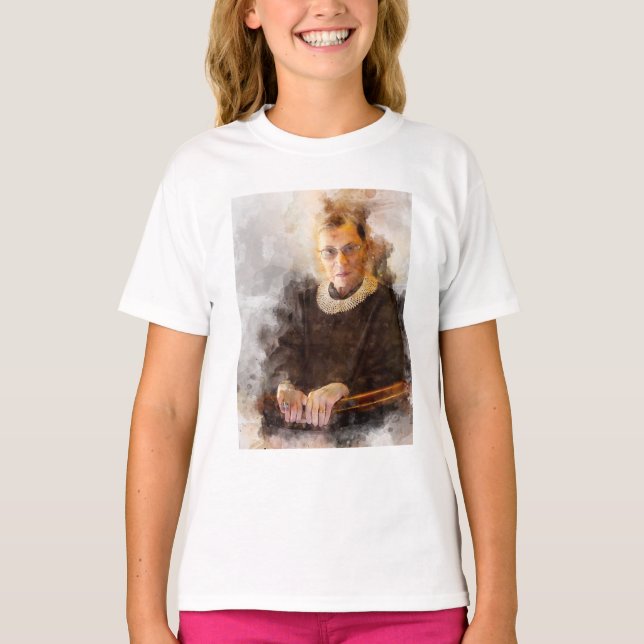 Camiseta Ruth Bader Ginsburg con el retrato del juez Robe (Anverso)