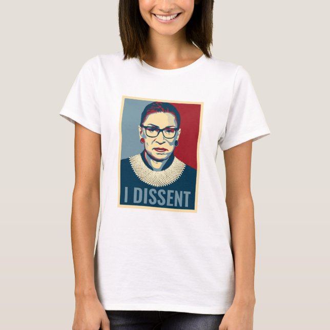 Camiseta Ruth Bader Ginsburg discrepo de las damas de pop-a (Anverso)