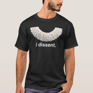 Camiseta Ruth Bader Ginsburg Dissent Collar T Shirt RBG Cos