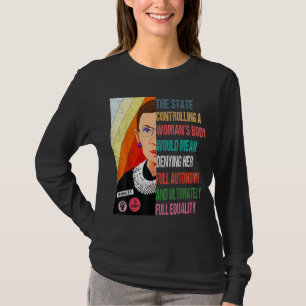 Camiseta Ruth Bader Ginsburg Mi Cuerpo Mi Elección Pro P