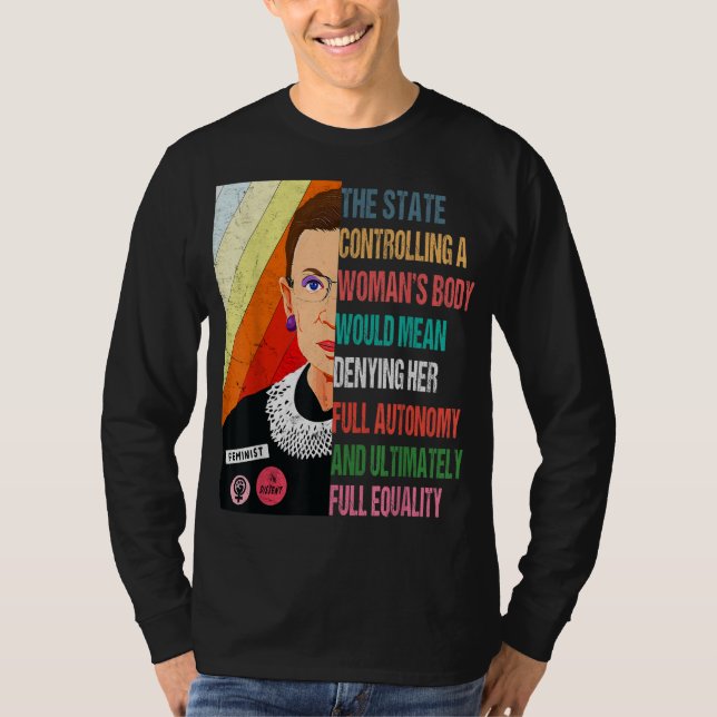 Camiseta Ruth Bader Ginsburg Mi Cuerpo Mi Elección Pro P (Anverso)