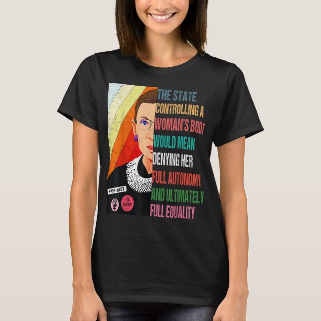 Camiseta Ruth Bader Ginsburg Mi Cuerpo Mi Elección Pro P (Anverso)