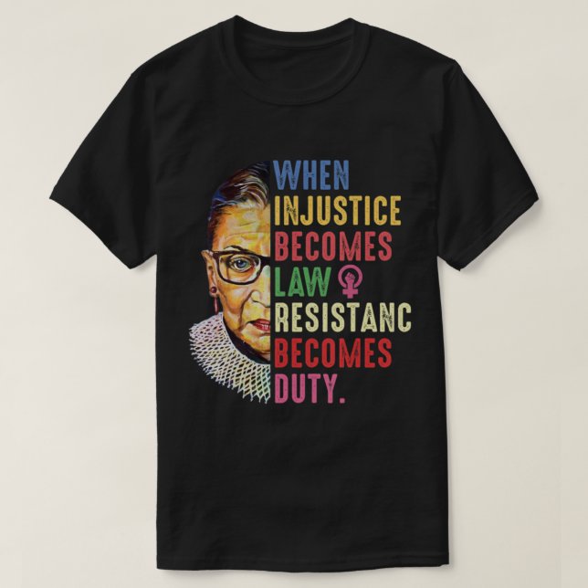 Camiseta Ruth Bader Ginsburg Pro Choice Mi Cuerpo Mi Elecci (Diseño del anverso)