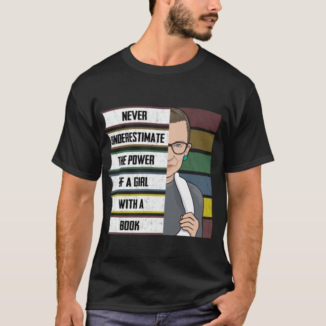 Camiseta Ruth Bader Ginsburg RBG cita a Chica con mujeres d (Anverso)