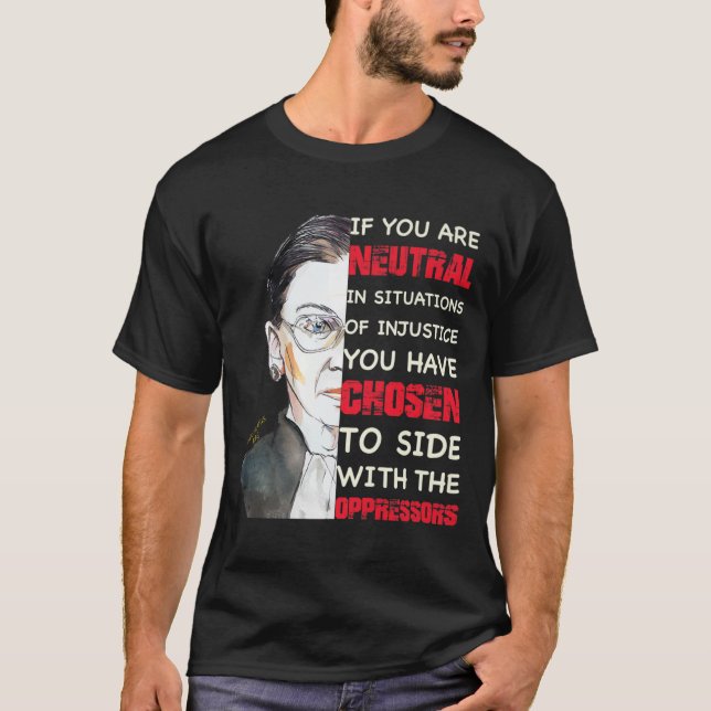 Camiseta Ruth Bader Ginsburg RBG notorio - feminista de la (Anverso)