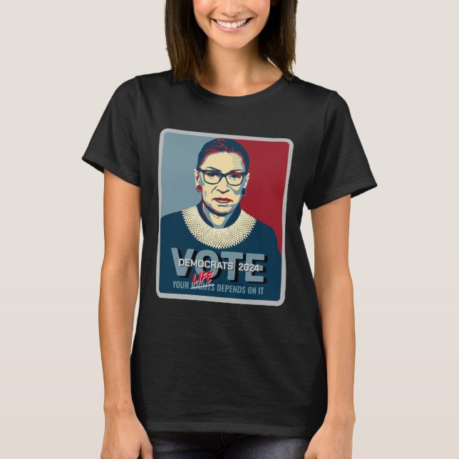 Camiseta Ruth Bader Ginsburg votó a favor de la elección 20 (Anverso)