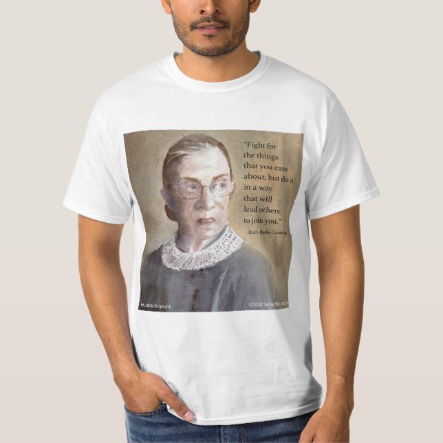 Camiseta Ruth Bader Ginsburg y Cita (Anverso)