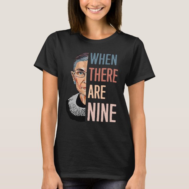 Camiseta Ruth Cuando Hay Nueve RBG (Anverso)