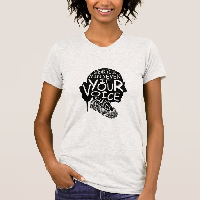 Camiseta Ruth Habla Tu Mente Aunque Tu Voz Sacuda (Anverso)
