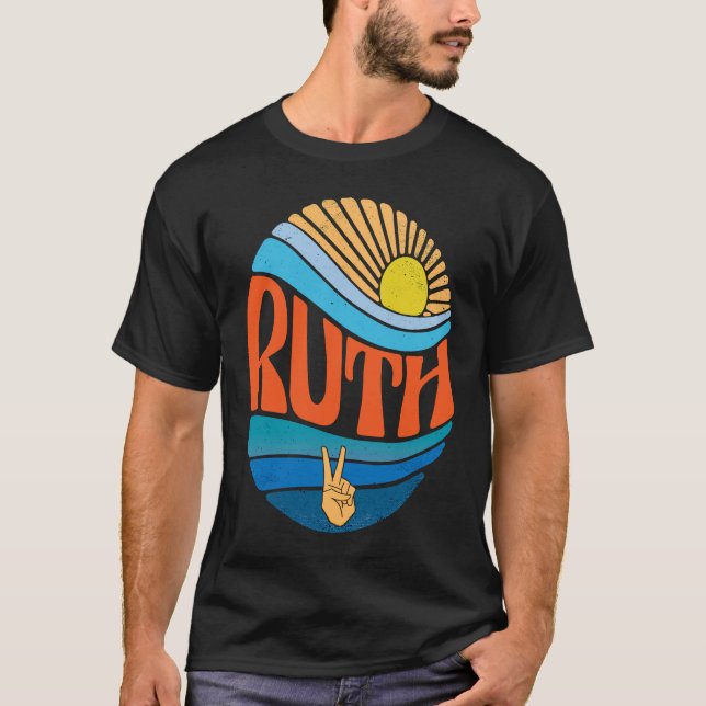 Camiseta Ruth Vintage Sunset Ruth Groovy Tie Dye (Anverso)