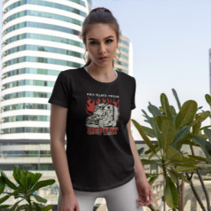 Camiseta Rutina de transporte de camiones