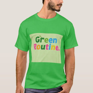 Camiseta Rutina verde