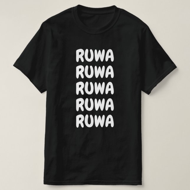 Camiseta Ruwa - Agua en Hausa (Diseño del anverso)