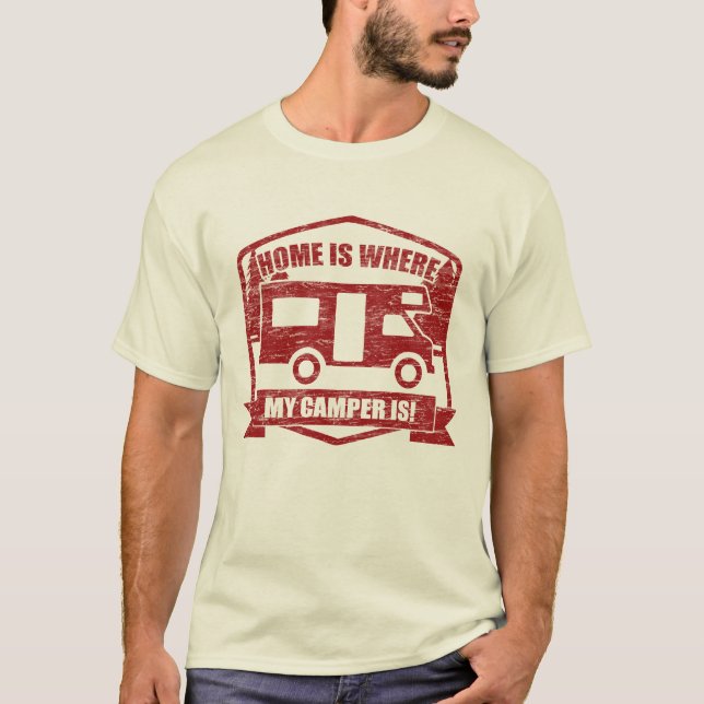 Camiseta RV, Camper Van Owners Wild Camping (Anverso)