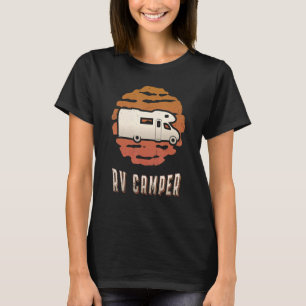 Camiseta RV Camper Vintage Retro Classic Sunset