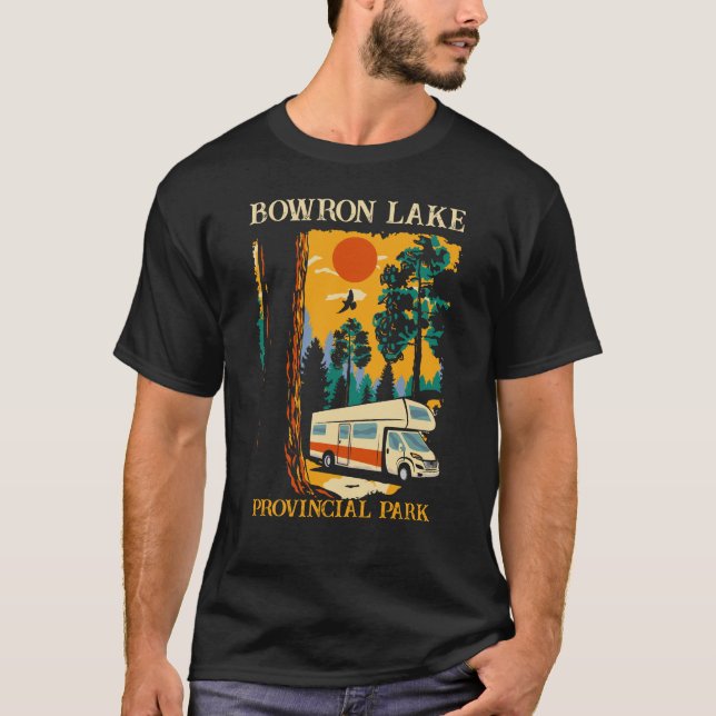Camiseta RV Camping Bowron Lake Provincial Park Canadá (Anverso)