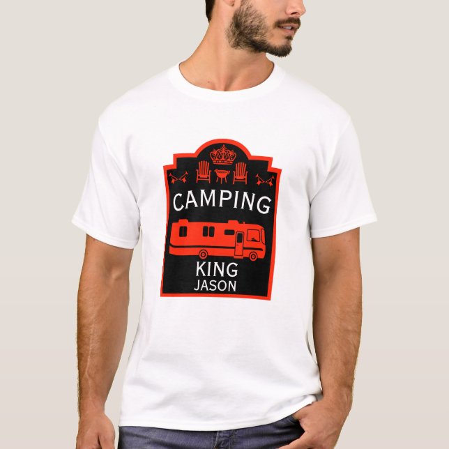 Camiseta RV Camping King USA (Anverso)