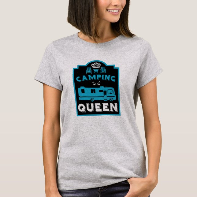 Camiseta RV Camping Queen USA (Anverso)