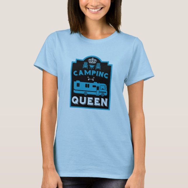 Camiseta RV Camping Queen USA (Anverso)