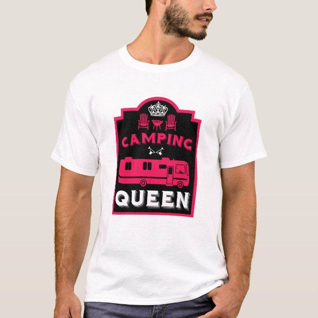 Camiseta RV Camping Queen USA (Anverso)