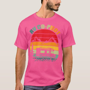 Camiseta Rv Co-Piloto Retro Vintage Camper Funny Camping Hi