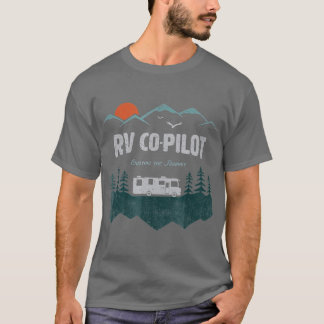 Camiseta RV CoPilot Camping Motohome Travel Vacation