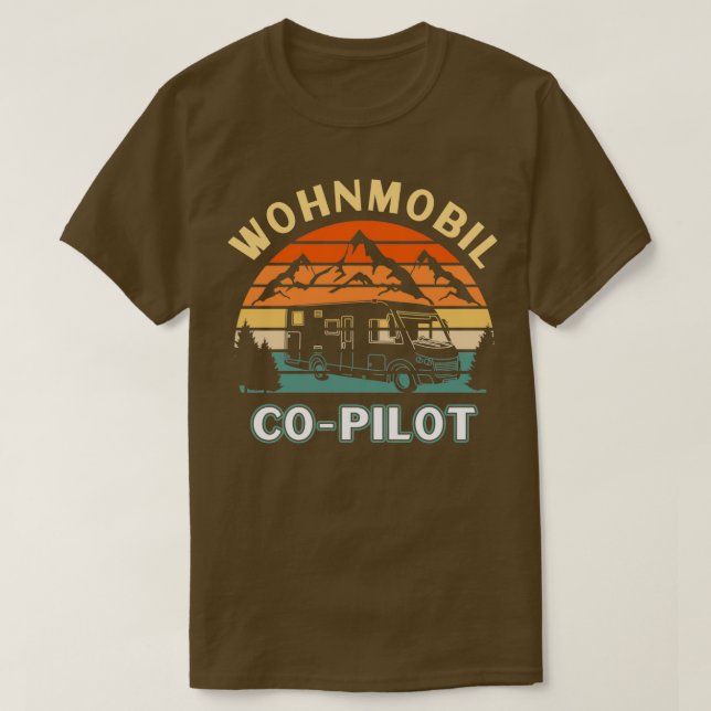 Camiseta RV copilot camping mujer campista mamá (Diseño del anverso)