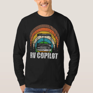 Camiseta Rv Copilot Vintage Motorhome Sunset