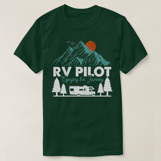 Camiseta RV Pilot Disfrutando Del Viaje (Diseño del anverso)