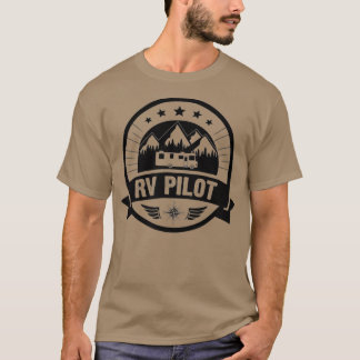 Camiseta RV Pilot Funny Motorhome RV Travel  for Men