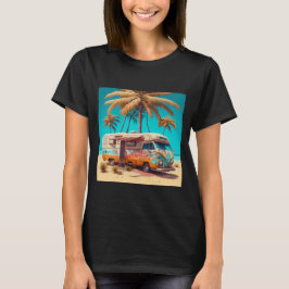 Camiseta RV Retro y Palmeras
